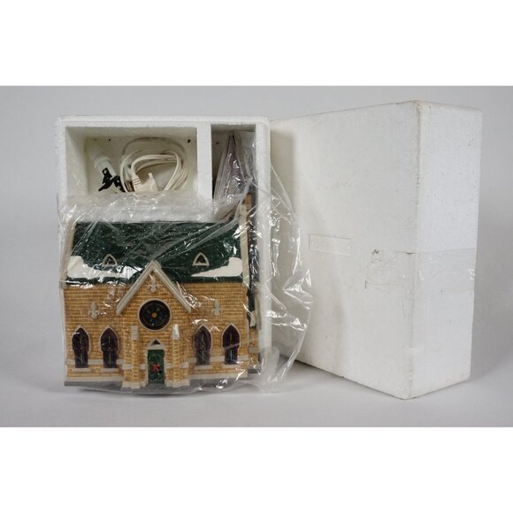 Department 56 Mount Olivet Church Snow Village Lighted House #54429 Building - Picture 8 of 9